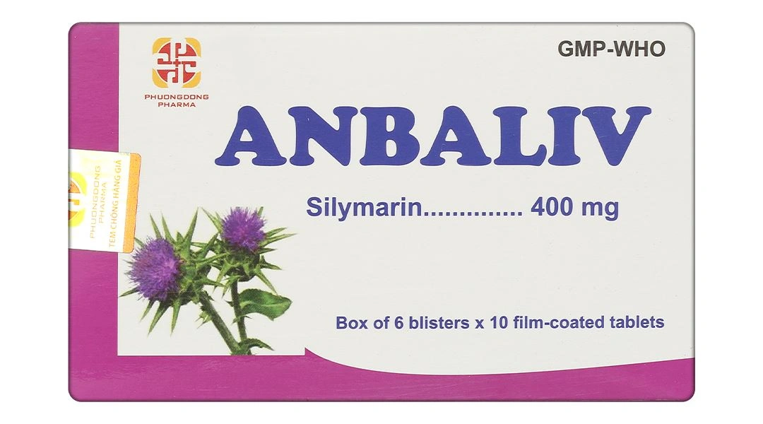 Anbaliv 400mg hỗ trợ điều trị các bệnh lý ở gan, hỗ trợ tiêu hóa (6 vỉ x 10 viên) - 1