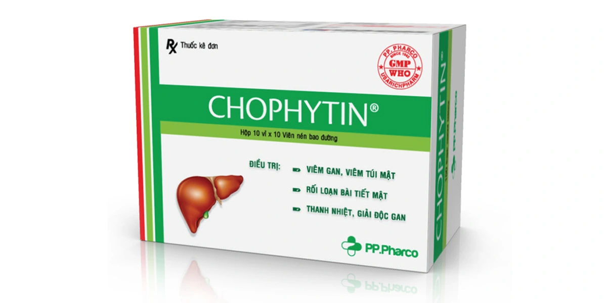 Chophytin giúp tăng cường chức năng gan (10 vỉ x 10 viên) - 