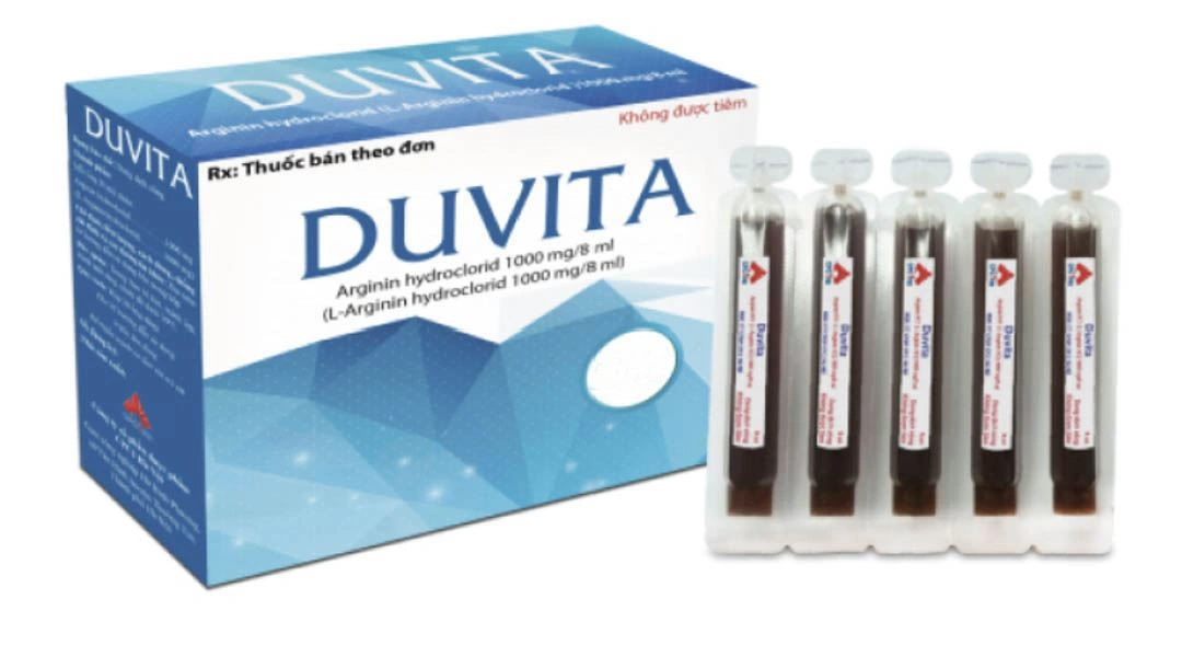 Dung dịch uống Duvita 1000mg/8ml điều trị triệu chứng tăng amoniac máu (20 ống x 8ml) - 