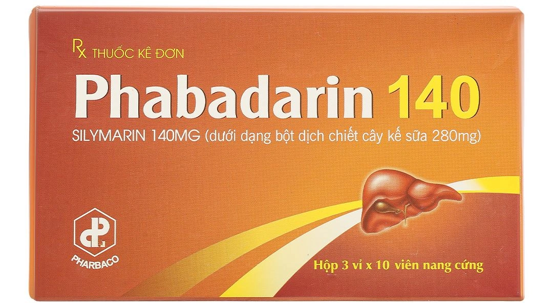 Phabadarin 140 hỗ trợ bảo vệ tế bào gan (3 vỉ x 10 viên) - 1