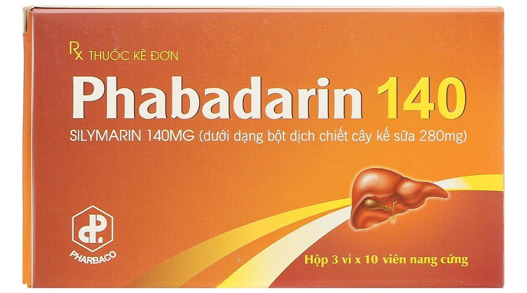 Phabadarin 140 hỗ trợ bảo vệ tế bào gan (3 vỉ x 10 viên) - 2