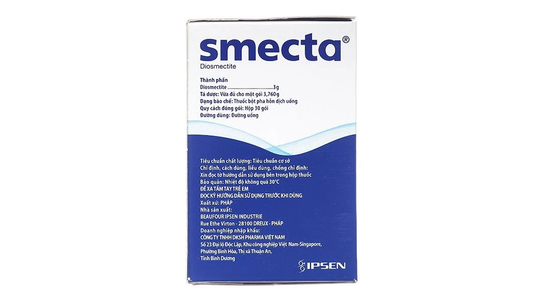 Bột pha hỗn dịch uống Smecta 3g trị các triệu chứng tiêu chảy cấp (30 gói x 3.76g) - 11