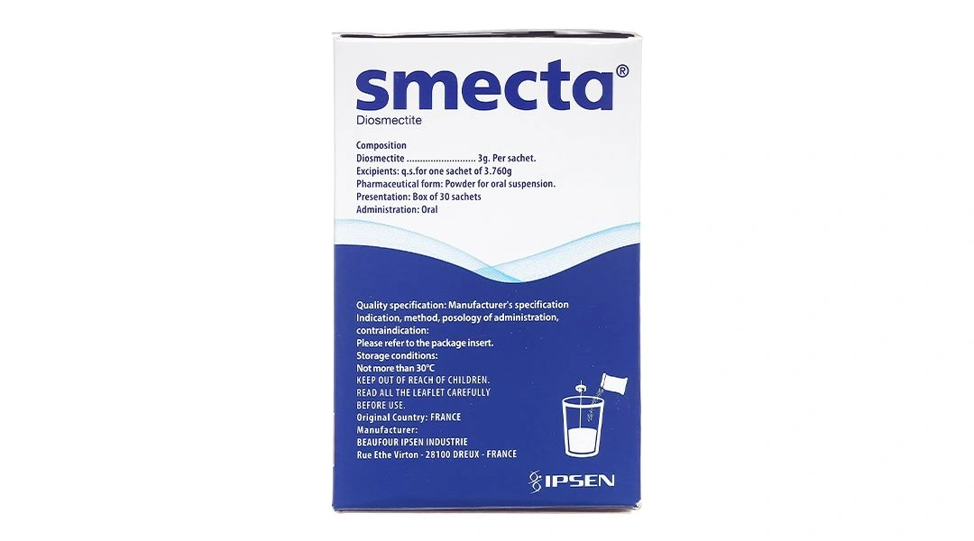 Bột pha hỗn dịch uống Smecta 3g trị các triệu chứng tiêu chảy cấp (30 gói x 3.76g) - 12