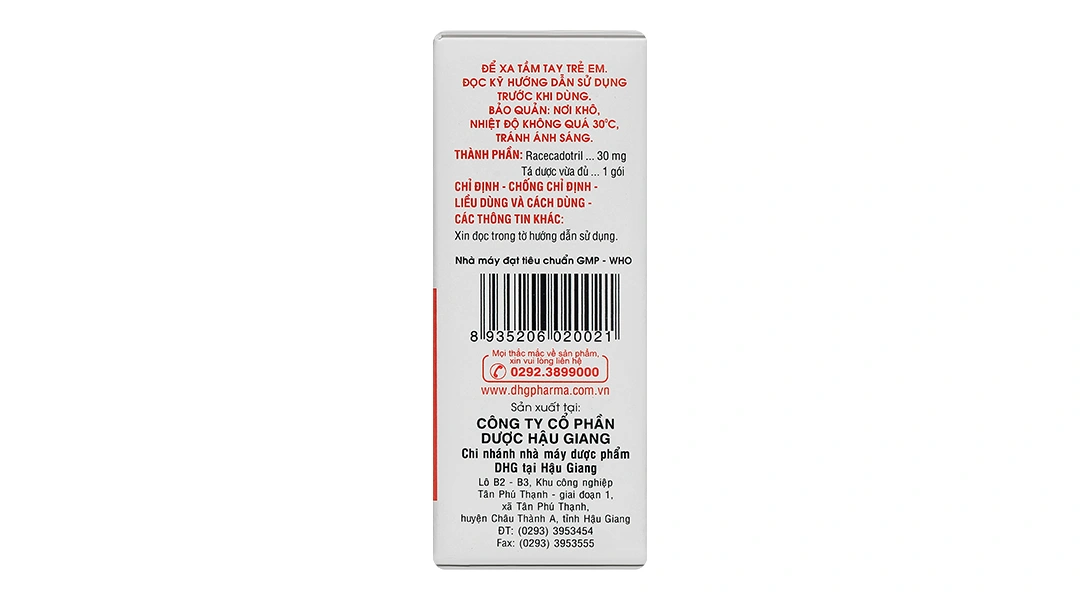 Thuốc cốm Hasec 30 điều trị triệu chứng tiêu chảy cấp ở trẻ em (24 gói x 1.5g) - 2