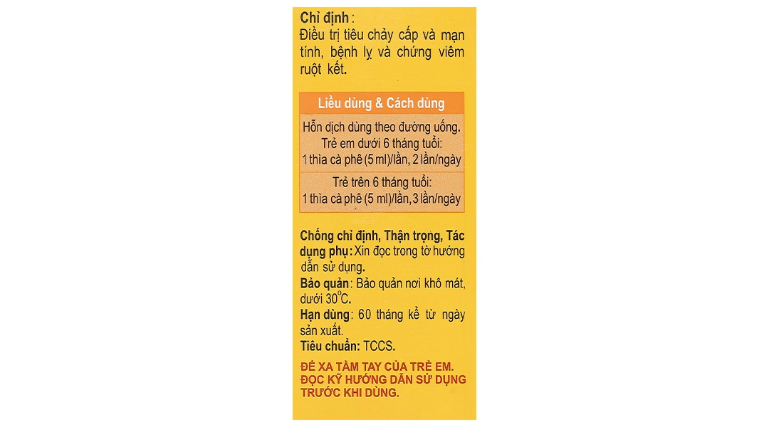 Hỗn dịch uống Debby điều trị tiêu chảy cấp và mạn tính chai 30ml - 4