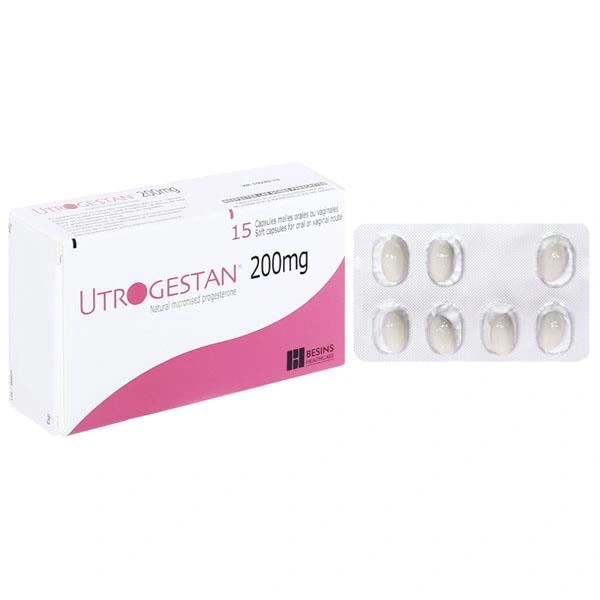 Utrogestan 200mg trị các rối loạn do thiếu progesterone