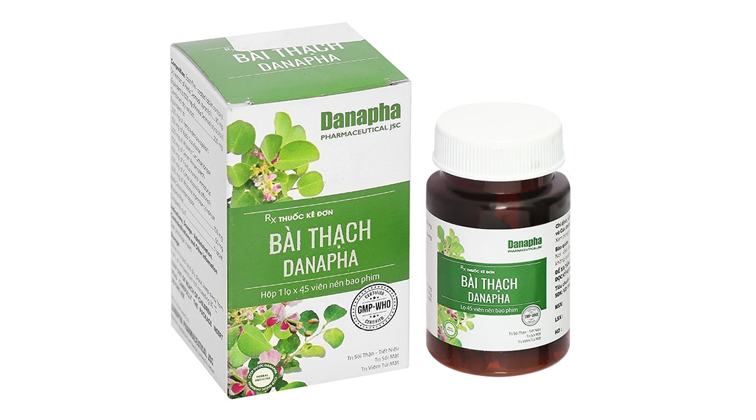 Bài Thạch Danapha điều trị sỏi thận, sỏi mật lọ 45 viên - 1