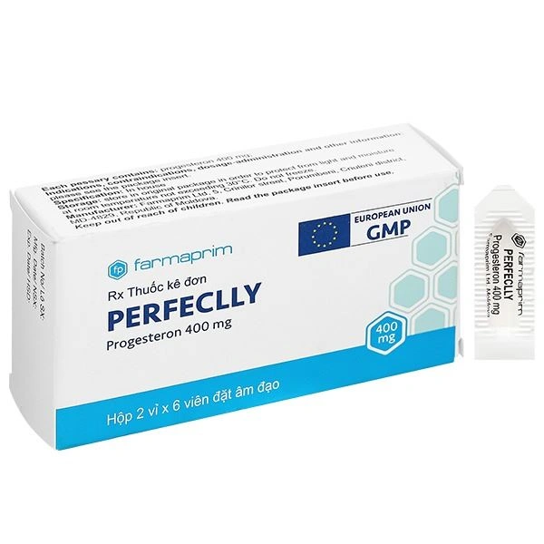 Viên đặt âm đạo Perfeclly 400mg điều trị hội chứng tiền kinh nguyệt