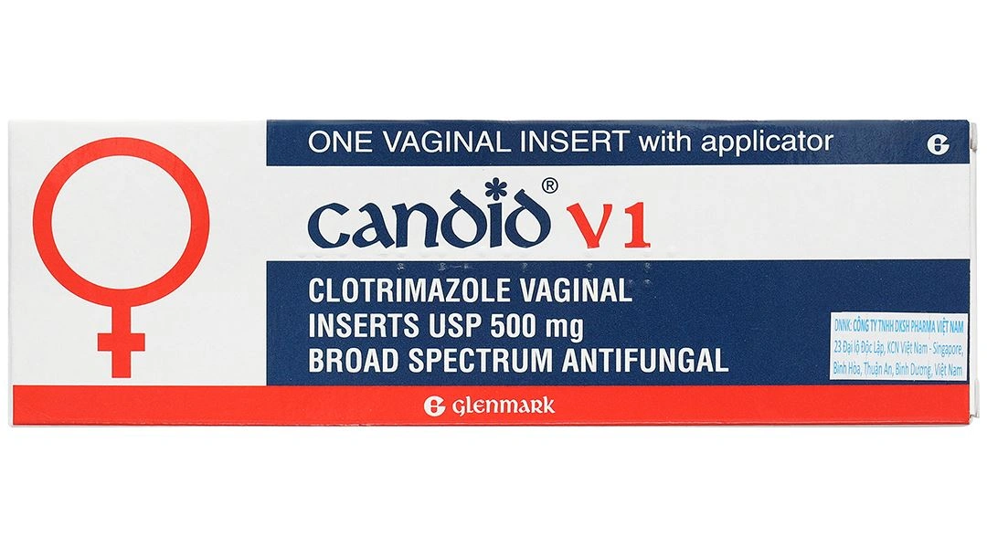 Viên đặt âm đạo Candid-V1 điều trị tại chỗ nhiễm candida âm hộ-âm đạo (1 vỉ x 1 viên) - 1