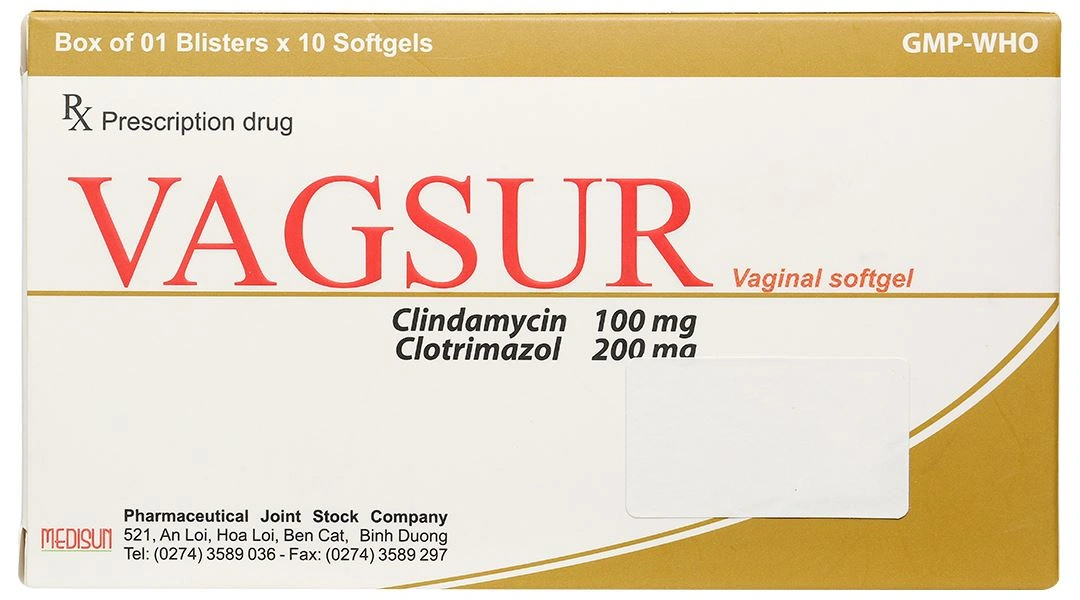 Viên đặt âm đạo Vagsur điều trị nấm âm đạo (1 vỉ x 10 viên) - 2