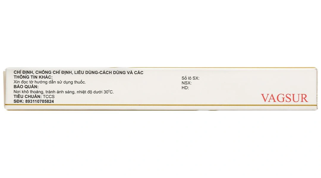 Viên đặt âm đạo Vagsur điều trị nấm âm đạo (1 vỉ x 10 viên) - 4