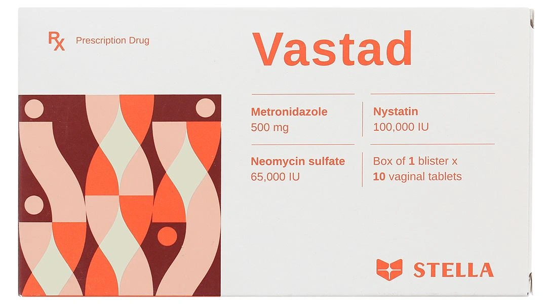 Viên đặt âm đạo Vastad điều trị viêm âm đạo (1 vỉ x 10 viên) - 2