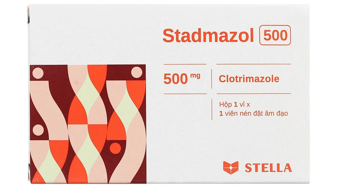 Viên đặt âm đạo Stadmazol 500 điều trị viêm âm đạo (1 vỉ x 1 viên) - 1