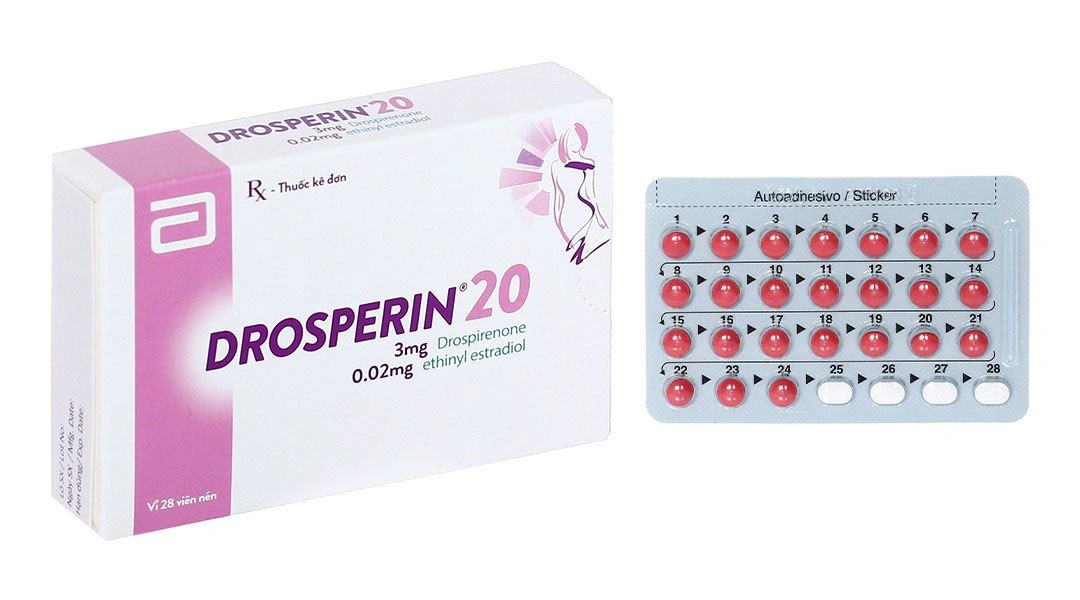 Drosperin 20 thuốc tránh thai hằng ngày (1 vỉ x 28 viên) - 