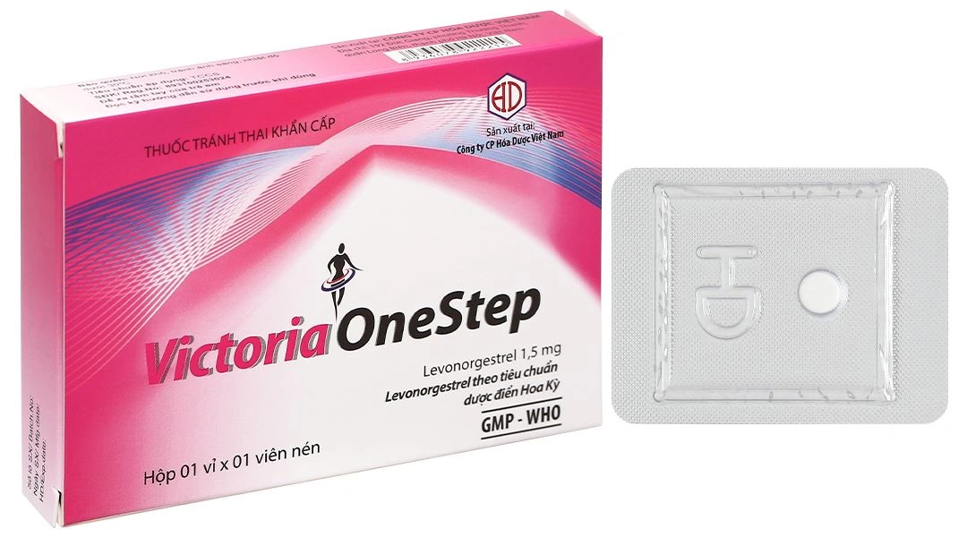 Victoria One Step 1.5mg thuốc tránh thai khẩn cấp trong vòng 72 giờ (1 vỉ x 1 viên) - 1