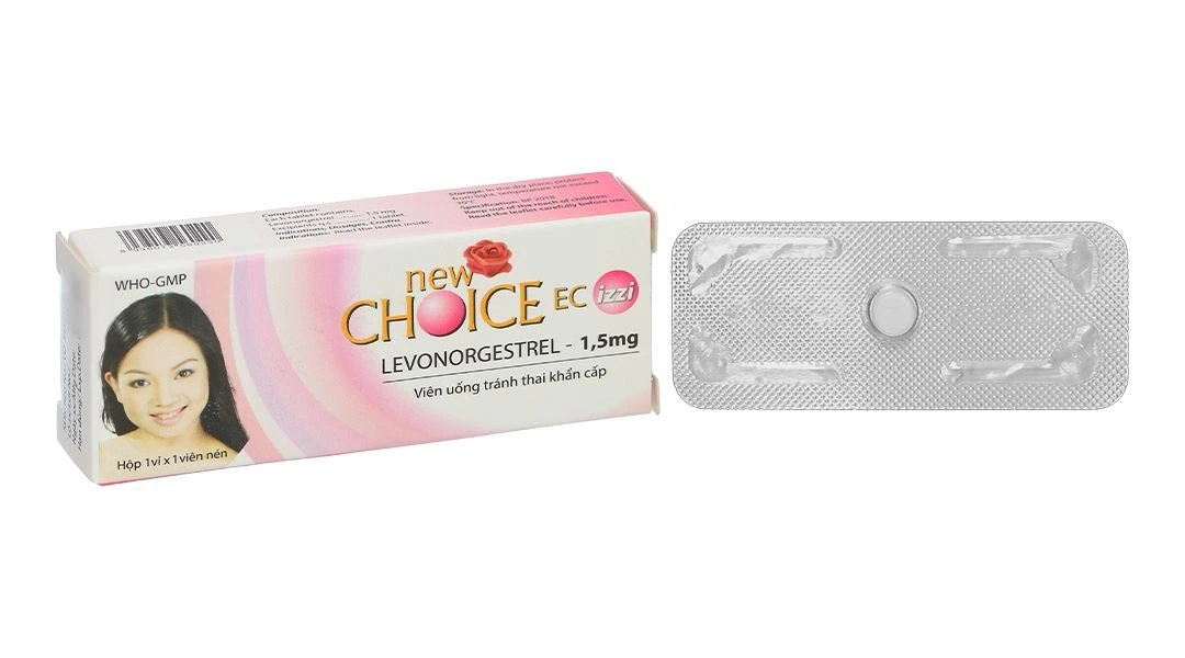 New Choice EC Izzi 1,5mcg tránh thai khẩn cấp 72 giờ(1 vỉ x 1 viên) - 