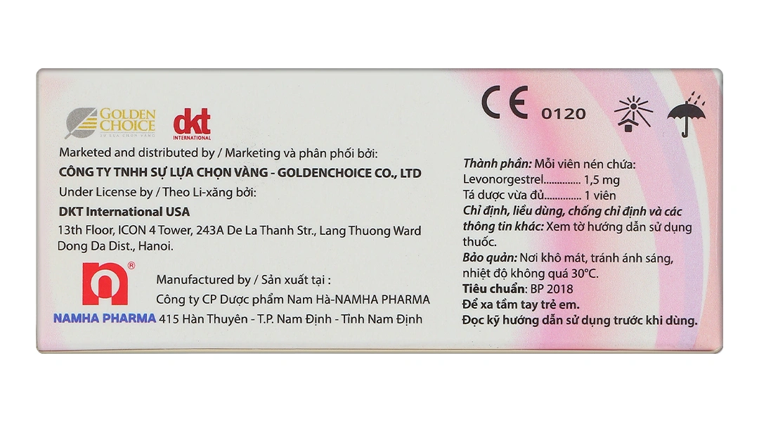 New Choice EC Izzi 1,5mcg tránh thai khẩn cấp 72 giờ(1 vỉ x 1 viên) - 1