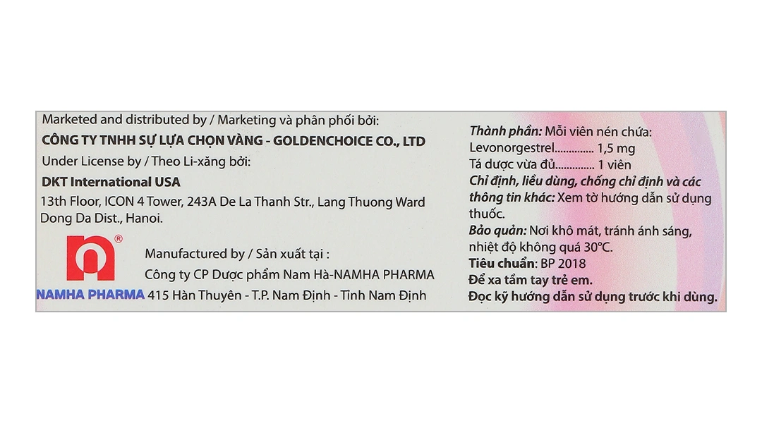 New Choice EC Izzi 1,5mcg tránh thai khẩn cấp 72 giờ(1 vỉ x 1 viên) - 4