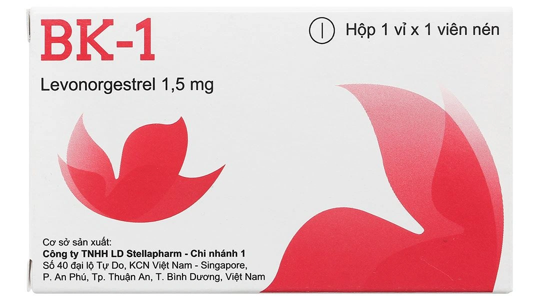 BK-1 thuốc tránh thai khẩn cấp trong vòng 72 giờ (1 vỉ x 1 viên) - 1