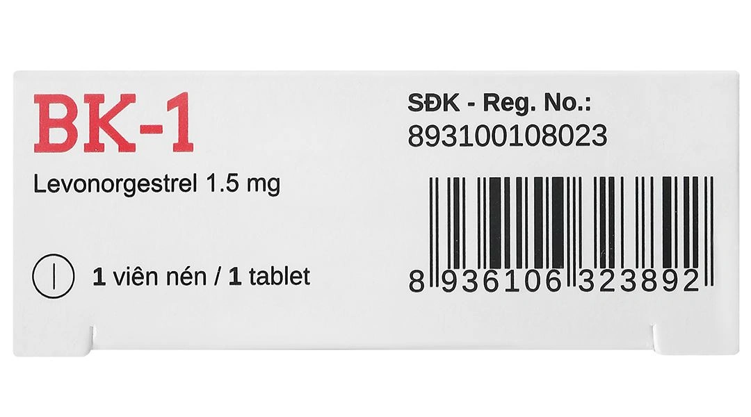 BK-1 thuốc tránh thai khẩn cấp trong vòng 72 giờ (1 vỉ x 1 viên) - 6