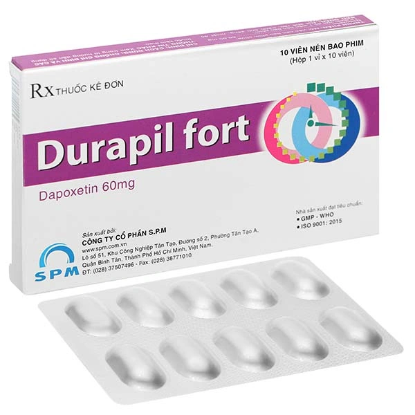 Durapil Fort 60mg điều trị các trường hợp xuất tinh sớm ở nam giới