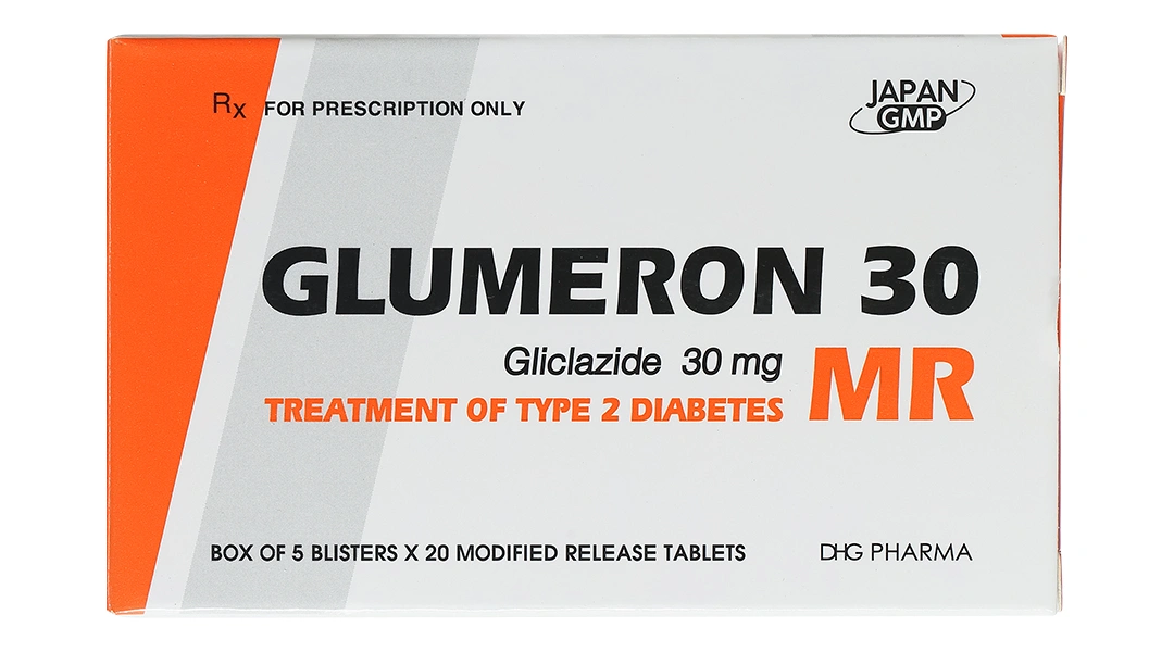 Glumeron 30 MR trị đái tháo đường tuýp II (5 vỉ x 20 viên) - 1