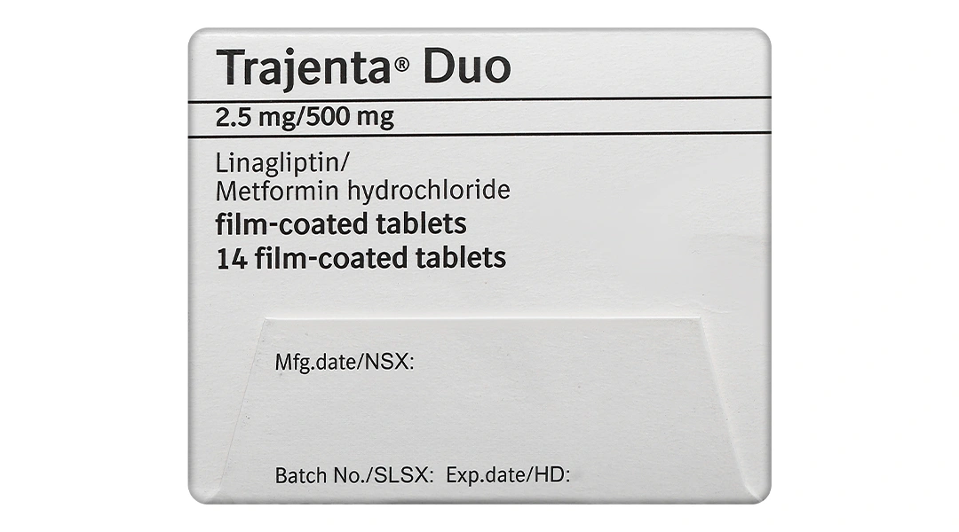 Trajenta Duo 2.5mg/500mg trị đái tháo đường type II lọ 14 viên - 4