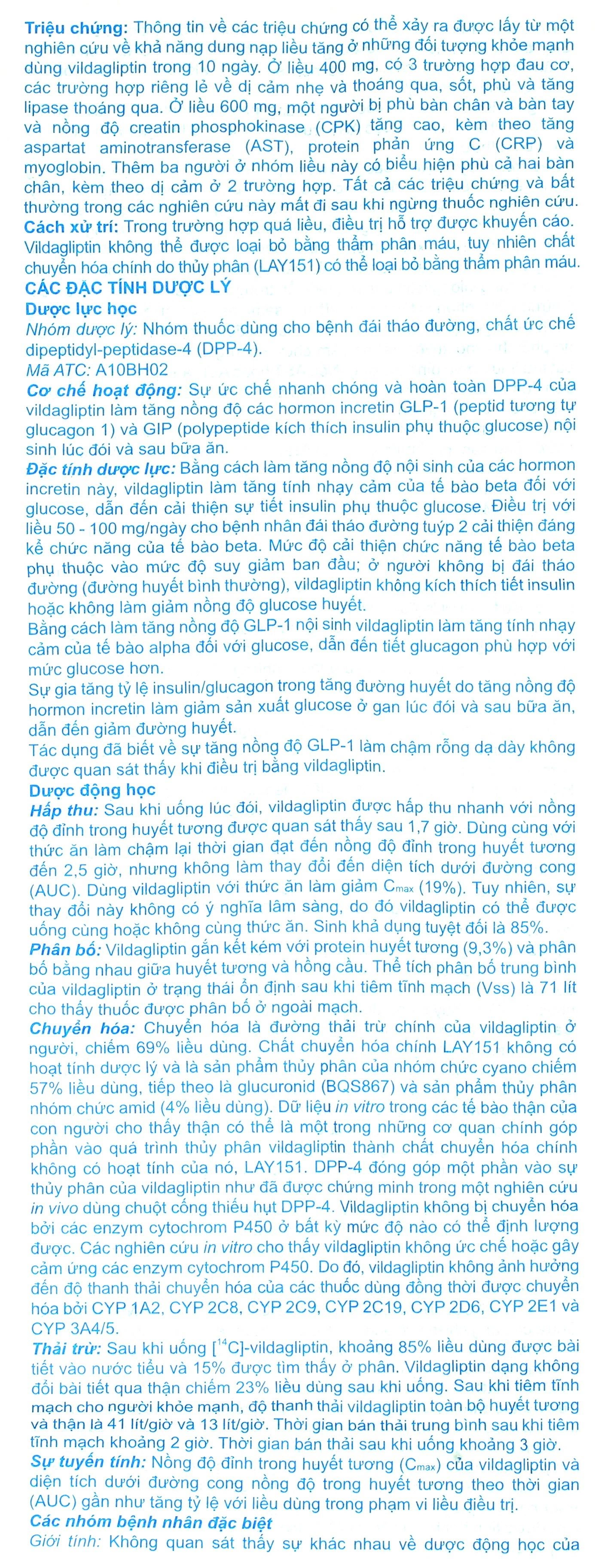 A.T Vildagliptin 50mg điều trị đái tháo đường tuýp 2 (3 vỉ x 10 viên) - 8