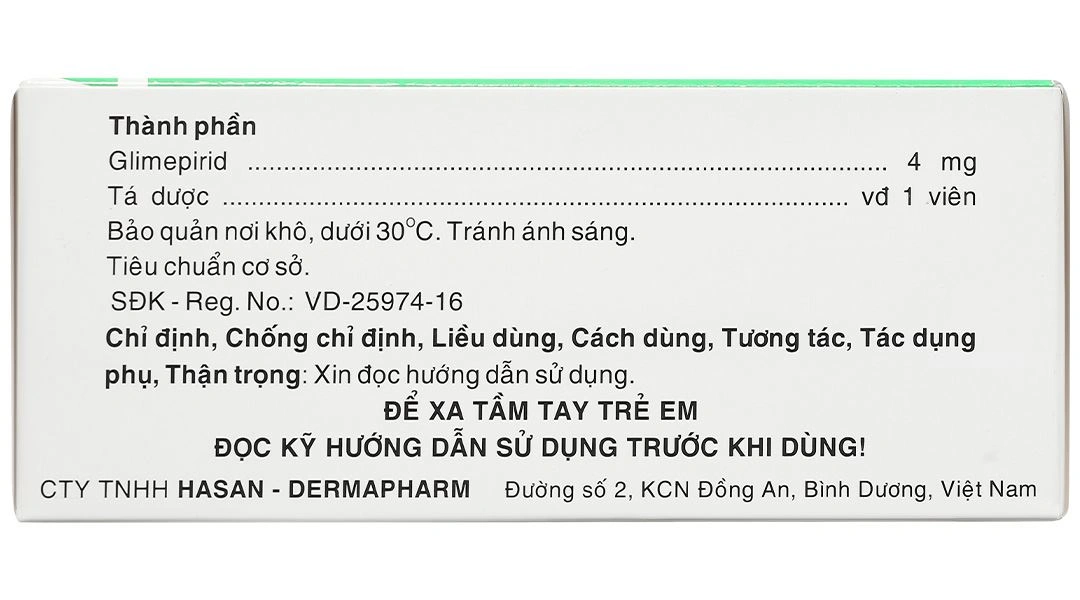 Miaryl 4mg điều trị đái tháo đường type 2 (10 vỉ x 10 viên) - 4