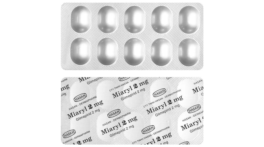 Miaryl 2mg điều trị tiểu đường type 2 (10 vỉ x 10 viên) - 6