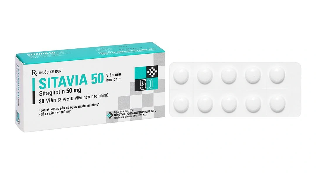 Sitavia 50 điều trị đái tháo đường týp 2 (3 vỉ x 10 viên) - 