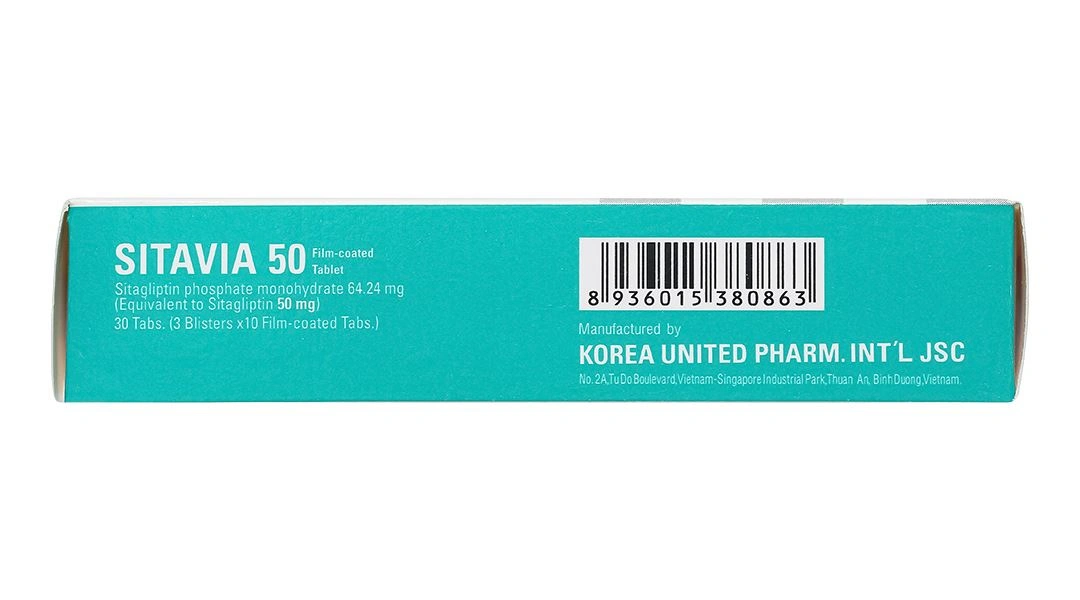 Sitavia 50 điều trị đái tháo đường týp 2 (3 vỉ x 10 viên) - 2