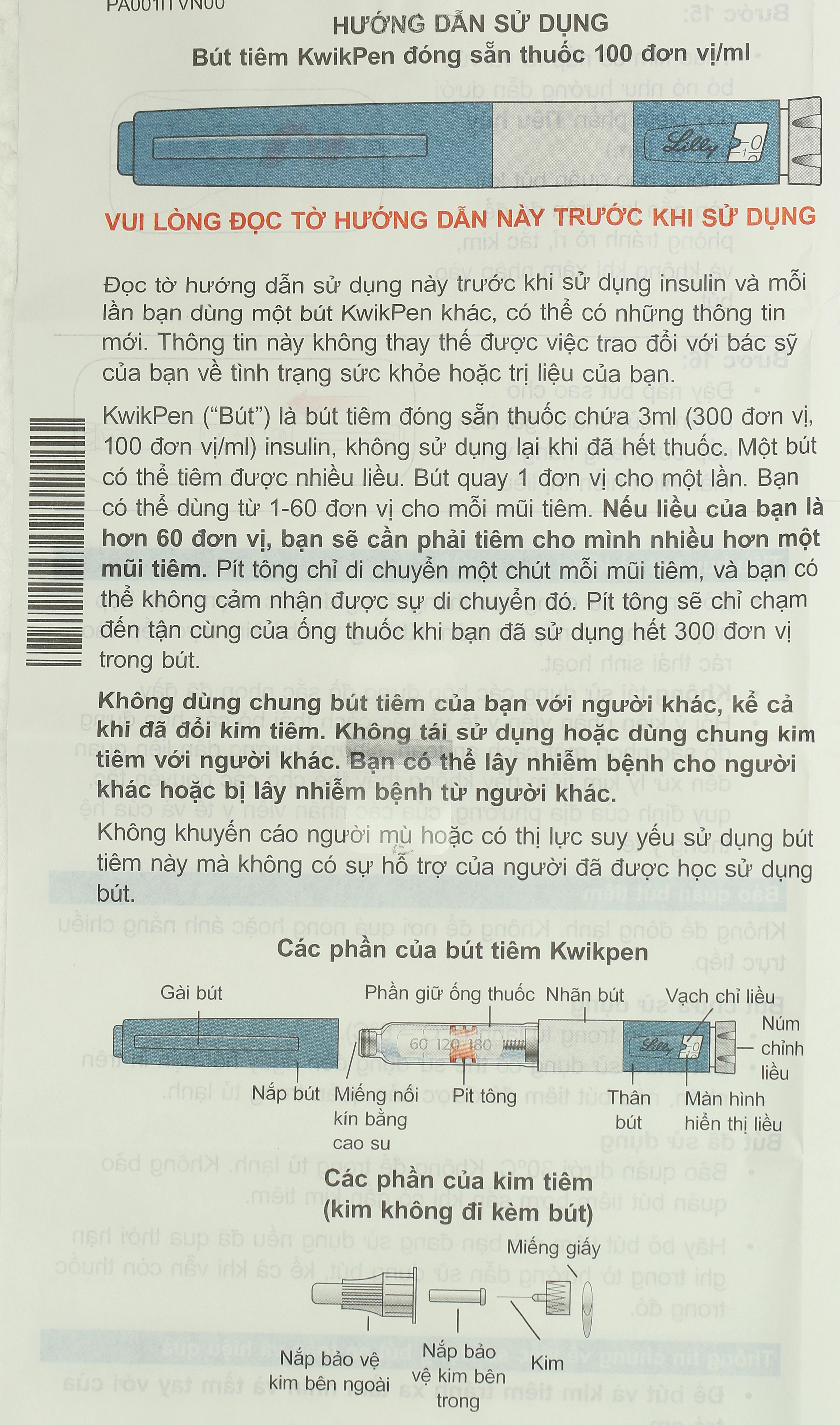 Bút tiêm Humalog Mix 50 KwikPen 100 U/ml trị đái tháo đường (5 bút tiêm x 3ml) - 7