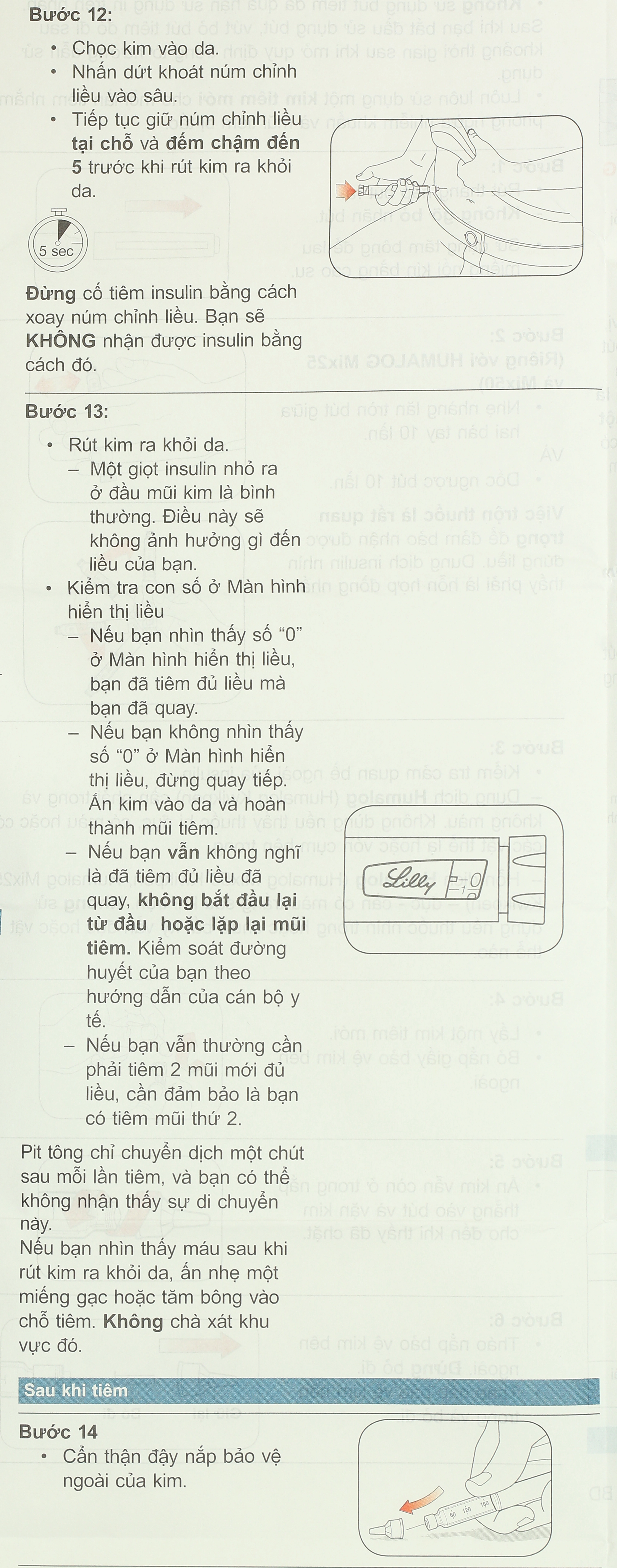 Bút tiêm Humalog Mix 50 KwikPen 100 U/ml trị đái tháo đường (5 bút tiêm x 3ml) - 12