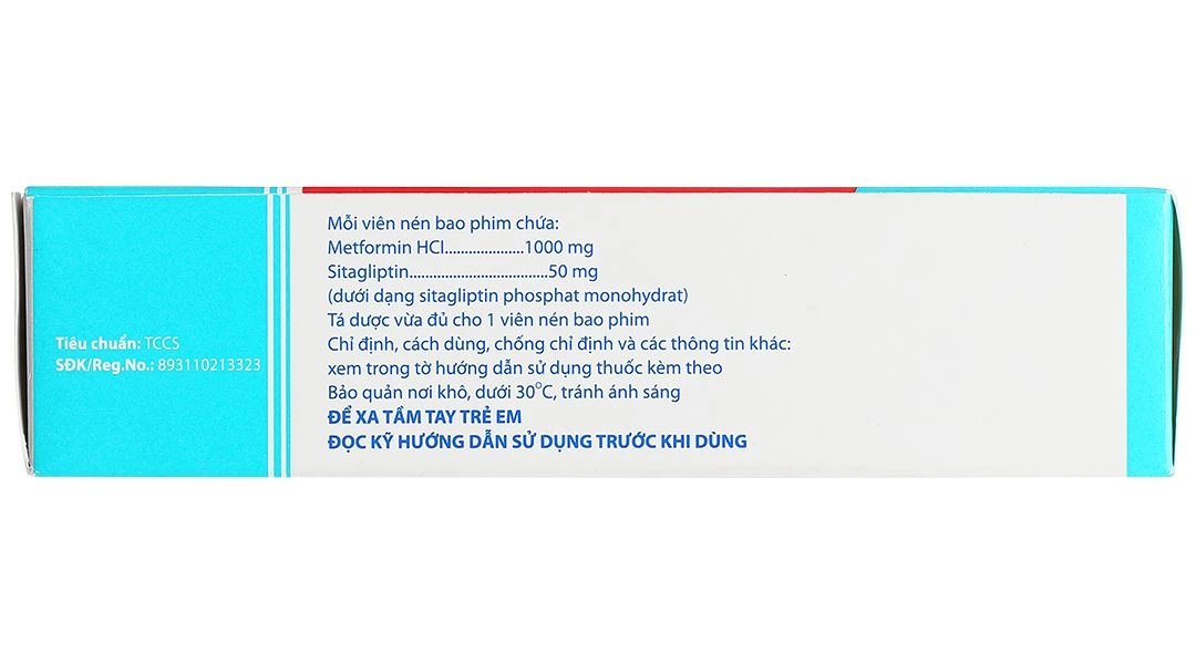 Sitomet 50/1000 điều trị đái tháo đường tuýp 2 (3 vỉ x 10 viên) - 3
