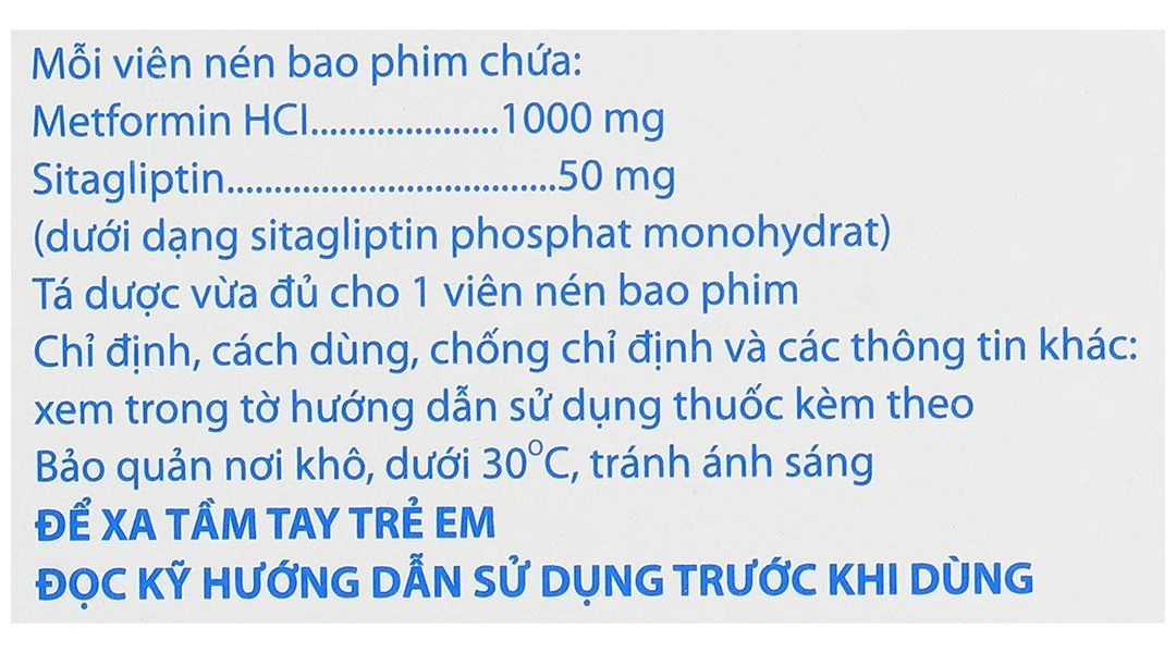 Sitomet 50/1000 điều trị đái tháo đường tuýp 2 (3 vỉ x 10 viên) - 7