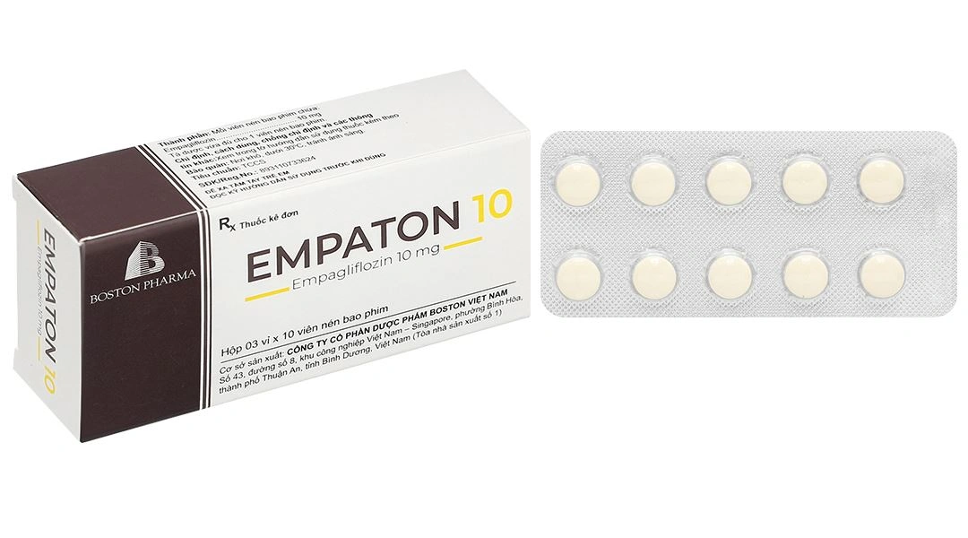 Empaton 10 điều trị đái tháo đường tuýp 2 (3 vỉ x 10 viên) - 