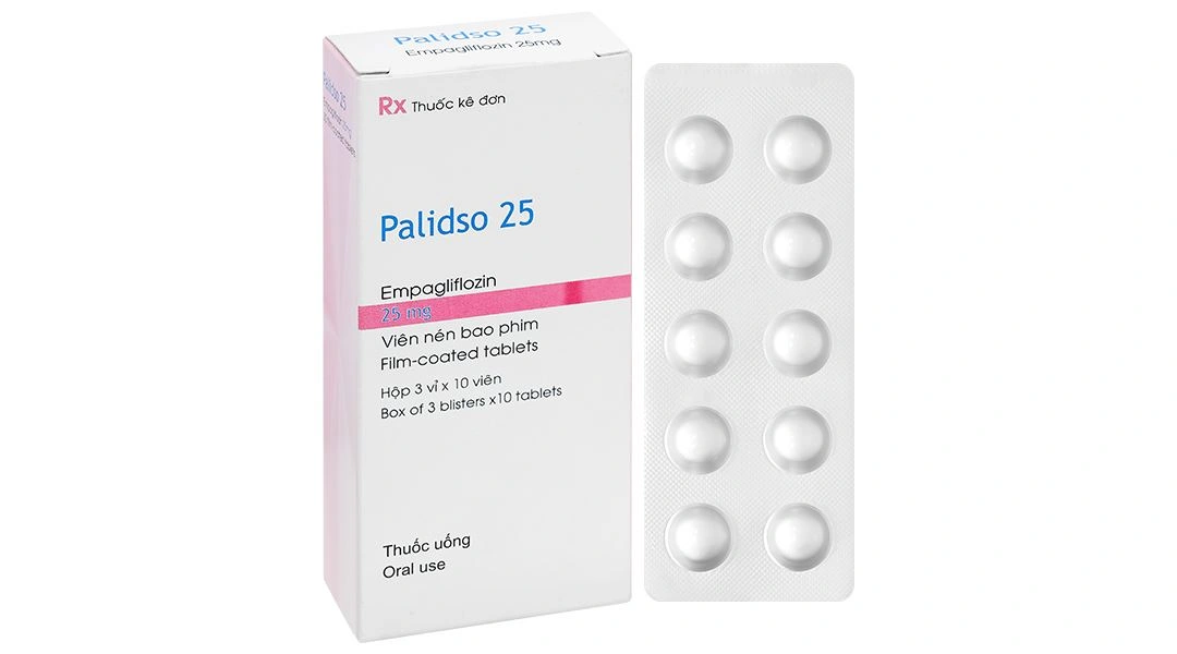 Palidso 25 trị đái tháo đường tuýp 2 (3 vỉ x 10 viên) - 