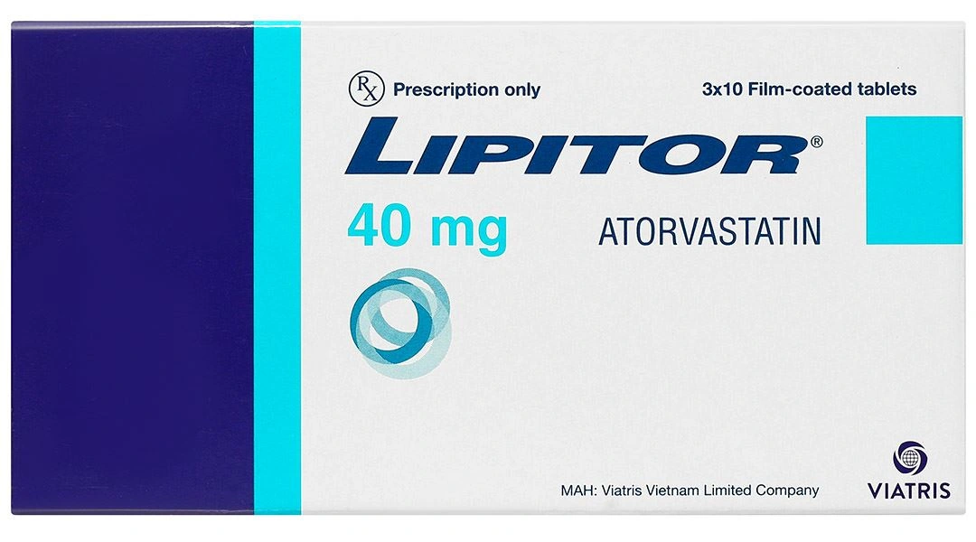 Lipitor 40mg trị rối loạn mỡ máu (3 vỉ x 10 viên) - 2