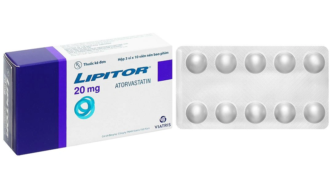 Lipitor 20mg trị rối loạn mỡ máu (3 vỉ x 10 viên) - 1