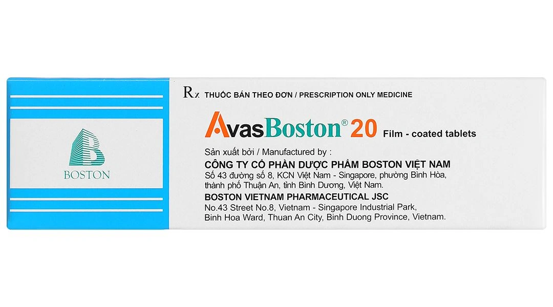 Avasboston 20 điều trị rối loạn mỡ máu (5 vỉ x 10 viên) - 4