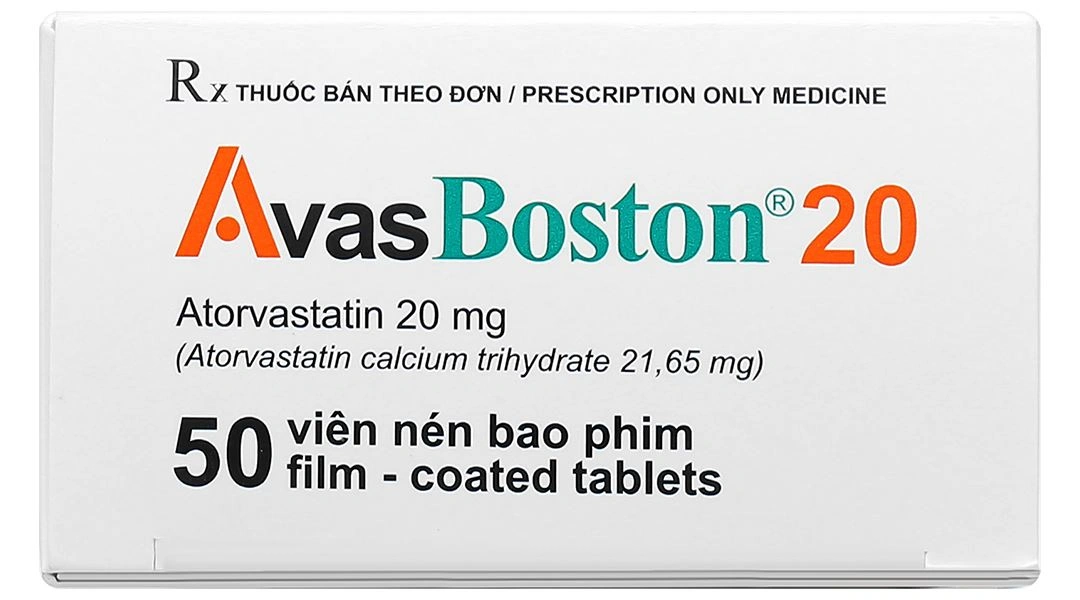 Avasboston 20 điều trị rối loạn mỡ máu (5 vỉ x 10 viên) - 5