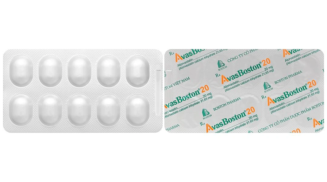 Avasboston 20 điều trị rối loạn mỡ máu (5 vỉ x 10 viên) - 6