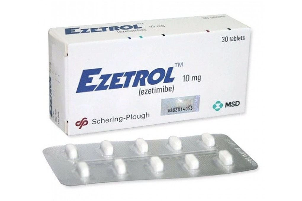 Ezetrol 10mg trị rối loạn lipid máu (3 vỉ x 10 viên) - 