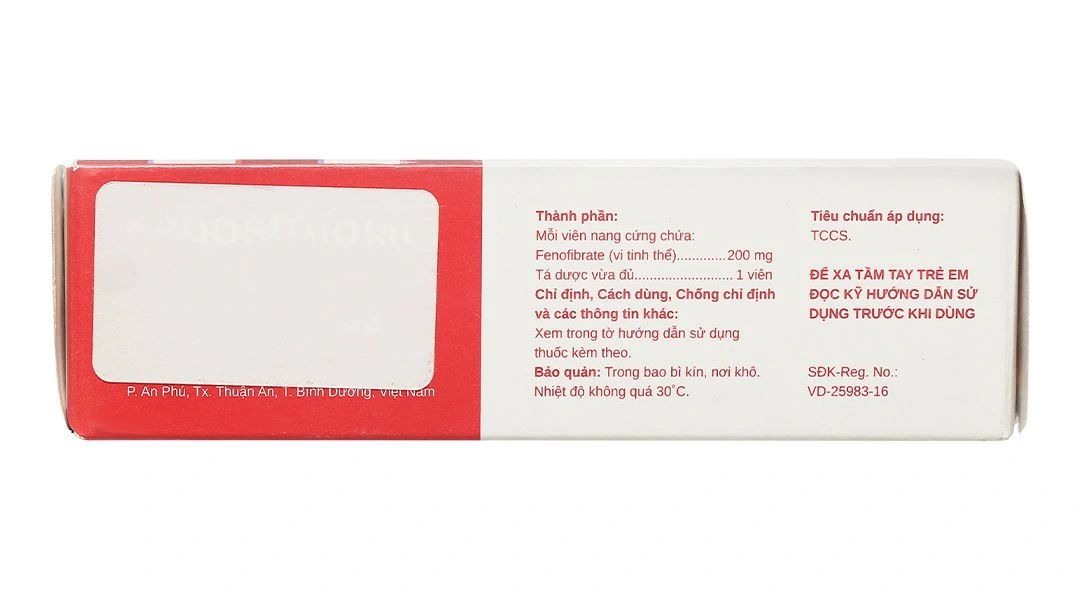 Fenostad 200mg trị tăng triglycerid huyết, lipid huyết (3 vỉ x 10 viên) - 2