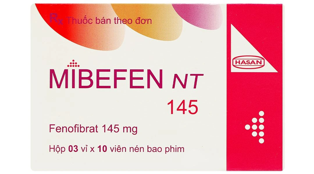 Mibefen NT 145 điều trị tăng triglycerid huyết nặng (3 vỉ x 10 viên) - 1