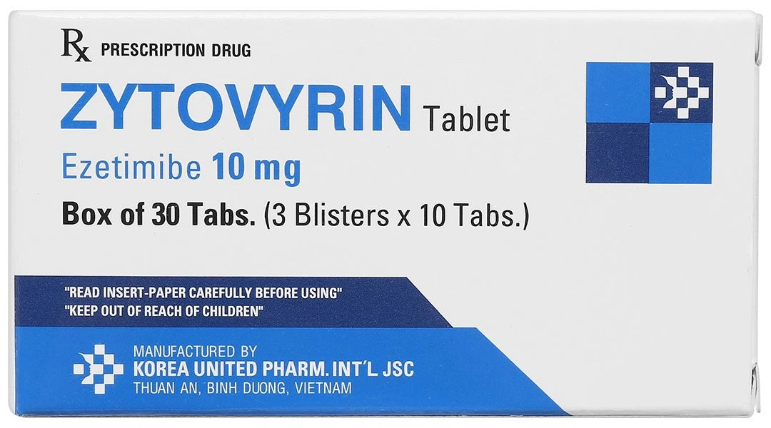 Zytovyrin 10mg điều trị rối loạn mỡ máu (3 vỉ x 10 viên) - 2