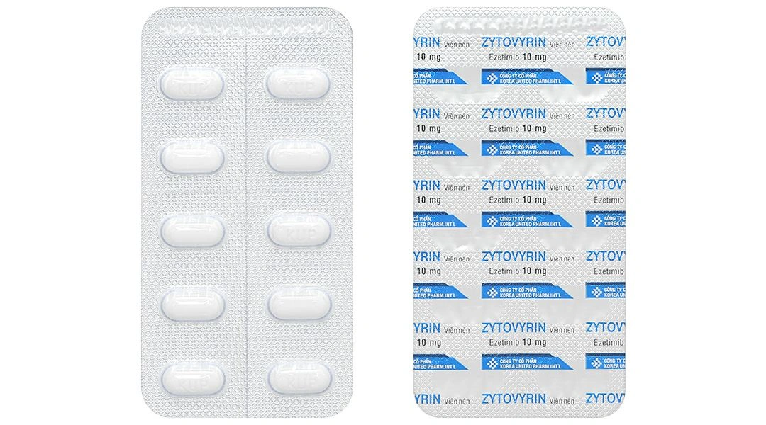 Zytovyrin 10mg điều trị rối loạn mỡ máu (3 vỉ x 10 viên) - 7
