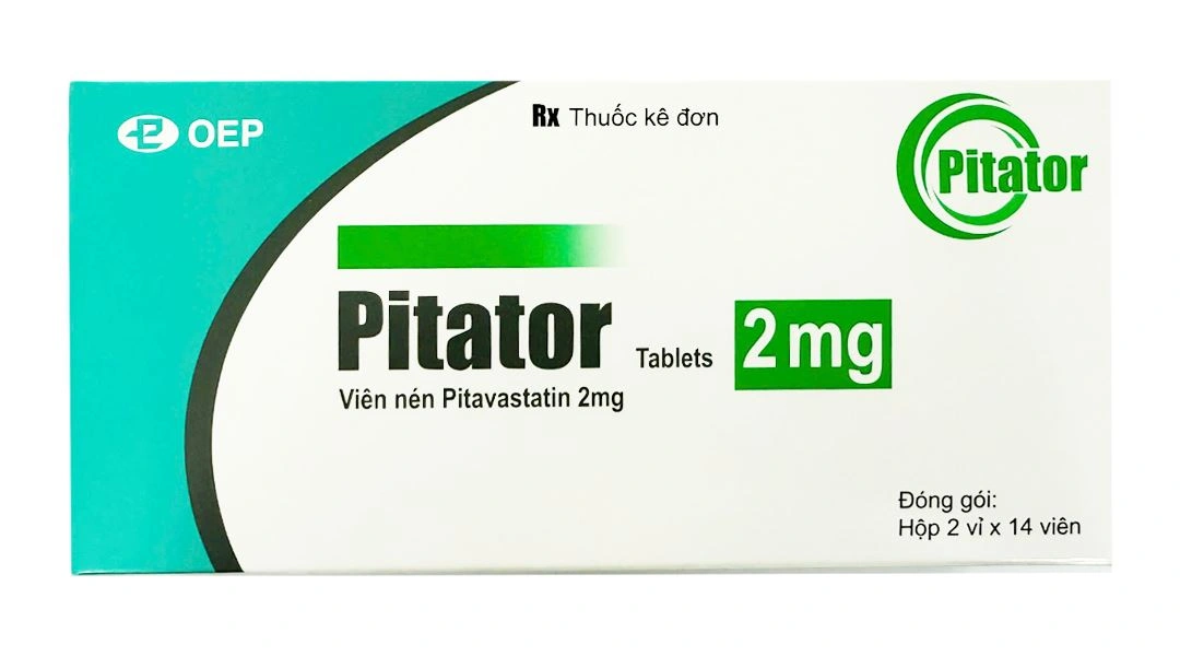 Pitator Tablets 2mg trị rối loạn mỡ máu (2 vỉ x 14 viên) - 1