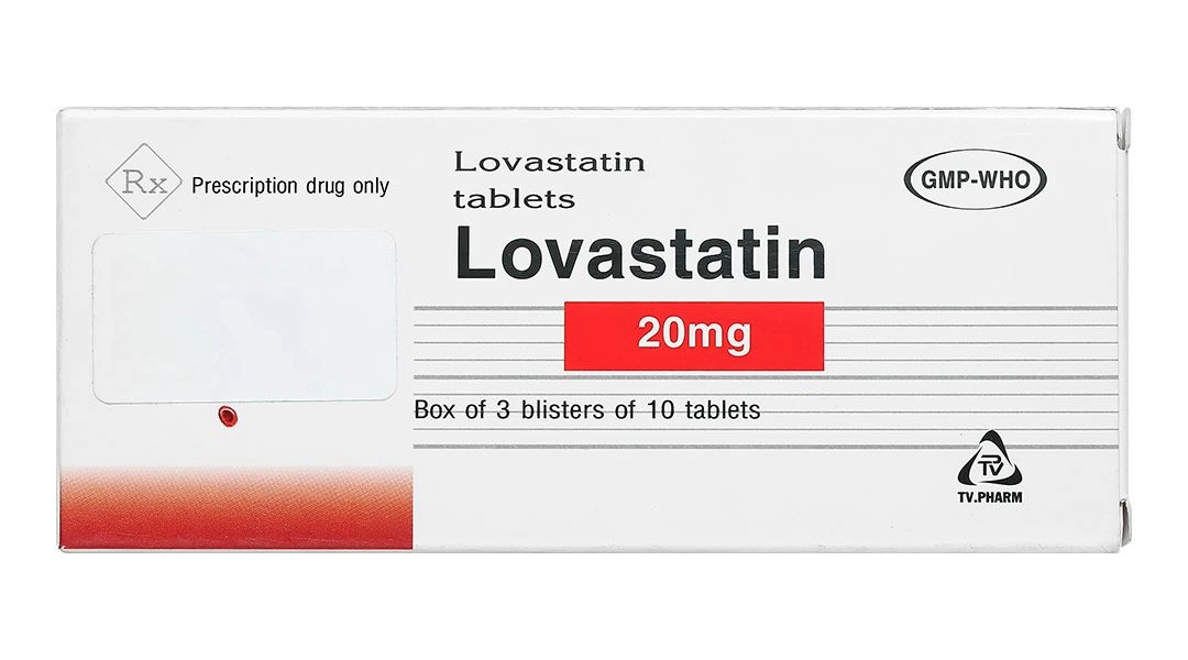 Lovastatin TV Pharm 20mg phòng ngừa biến cố tim mạch, rối loạn lipid (3 vỉ x 10 viên) - 1